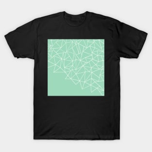 Abstract Storm Mint Green T-Shirt